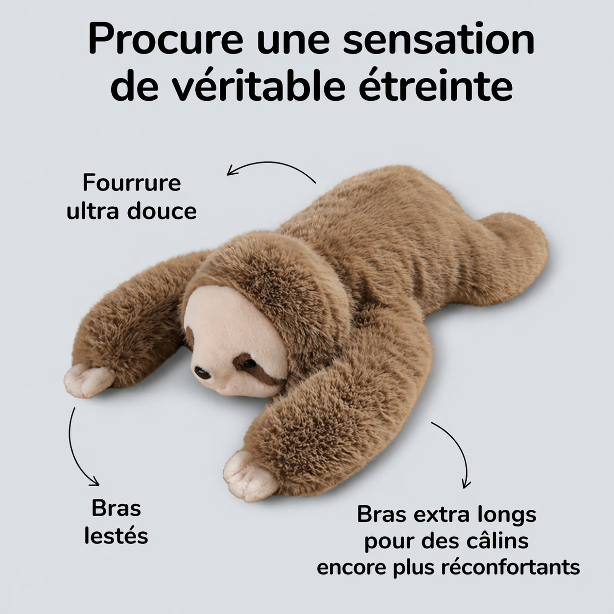 CalmBuddy™ – La Peluche Anti-Stress qui Te Serre dans Ses Bras